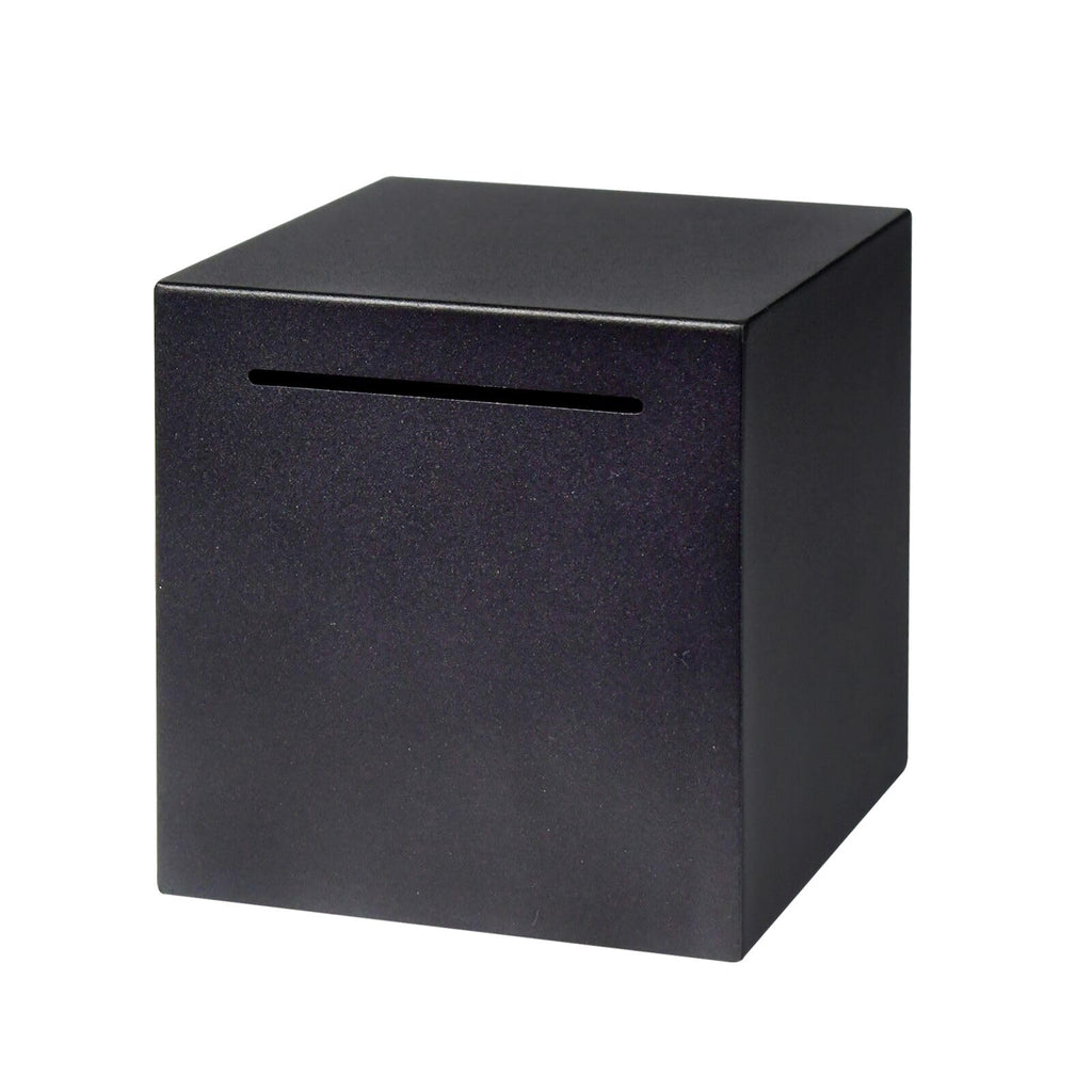HUSAN Stainless Steel Hammer-Break Piggy Bank – 4.72 Inch (Black)