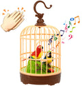 HWD Voice-Activated Parrot Birdcage Toy – Chirping, Fluttering & Moving Bird for Kids Ages 3+ (Model A)