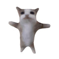HWHXCZYH Grey Cat Plush Toy – 30 cm Anime Stuffed Animal, Soft and Cuddly Gift for Children