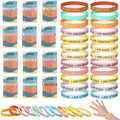 HyDren 36 Motivational Silicone Bracelets with Inspirational Cards – End of Year Student Gifts