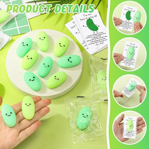 HyDren 40-Pack Kawaii Stress Ball Set with Motivational Cards for Classroom Rewards and Back to School Gifts