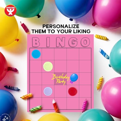 Hygloss 150-Pack Blank Bingo Cards – Write-On Disposable Sheets for Classrooms and Events