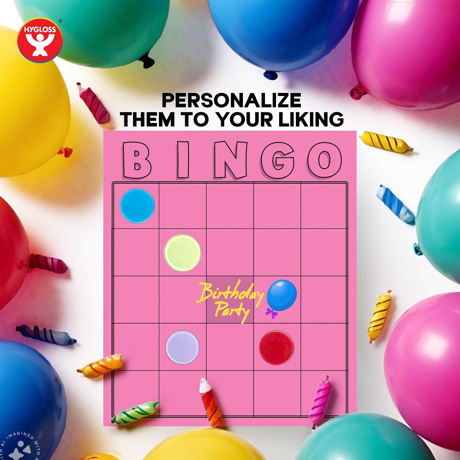 Hygloss 150-Pack Blank Bingo Cards – Write-On Disposable Sheets for Classrooms and Events