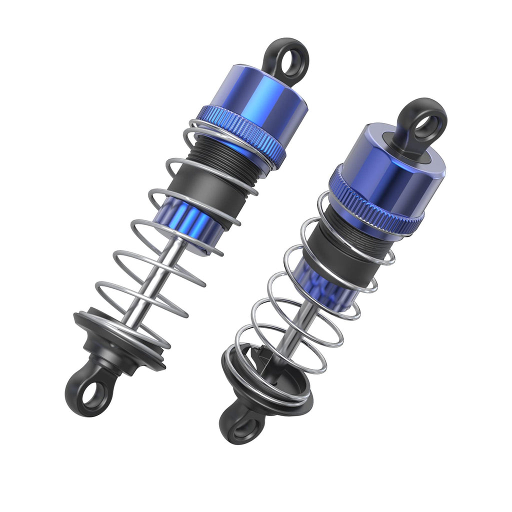 HYPER GO 16500P Front Shock Kit, Aluminum Oil Filled Shocks for H16GT/H16DR/H16BM/H16SC (2-Pack, Blue)