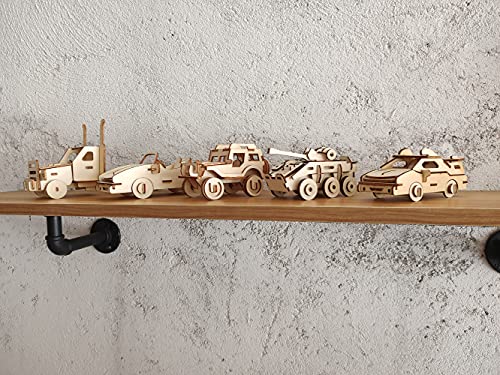 i-CHONY 3D Wooden Car Puzzle Set – 6 DIY Assembly Models for Teens & Adults