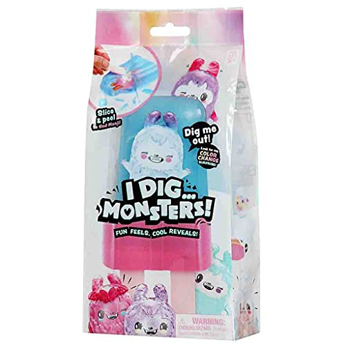 I Dig...Monsters Popsicle Pack: ASMR Collectible Toy with 28 Monji Figures – Styles May Vary