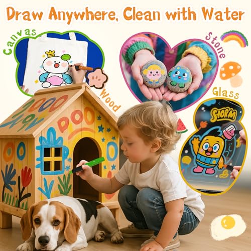 iCrayon 12 Color Twist Crayons – Washable, Non-Toxic, Quick-Drying for Kids Art Projects on Paper, Glass, Wood & Canvas
