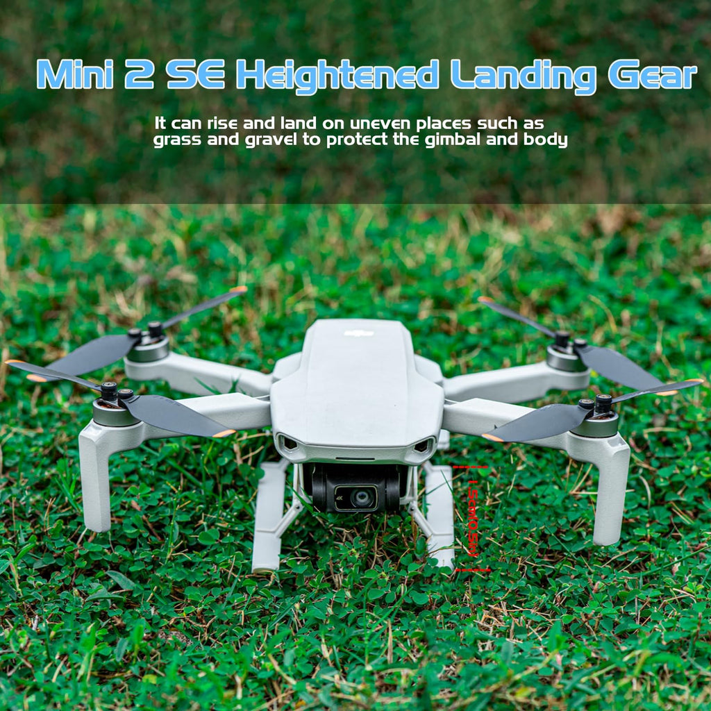 iEago RC Mini 4K Landing Gear with LED Strobe Lights - Foldable Extended Leg for DJI Mini 2 SE/Mini 4K/Mini 2/Mavic Mini/Mini SE