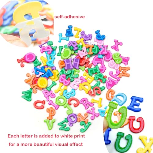 IFKEGON 1044-Piece Foam Letter Stickers, 1-Inch Puffy Self-Adhesive Alphabet for Crafts and Teaching