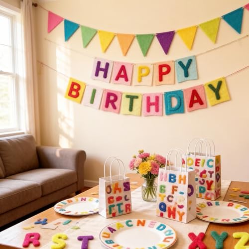IFKEGON 520 Pcs Self-Adhesive Puffy Felt Letters, A-Z Alphabet Stickers for Crafts & Teaching