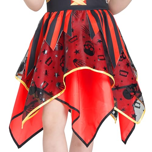 IKALI Girls Pirate Costume Set with Accessories for Halloween and Dress-Up Play