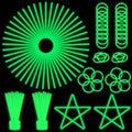ILHSTY 100 Pack Glow Sticks – 8 Inch Green Glow Necklaces & Bracelets Bulk Party Favors