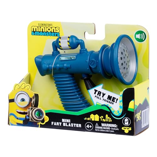 Illumination's Minions & Monsters Mini Fart Blaster – 8 Funny Fart Sounds for Prank Fun
