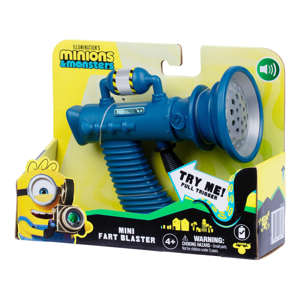 Illumination's Minions & Monsters Mini Fart Blaster – 8 Funny Fart Sounds for Prank Fun