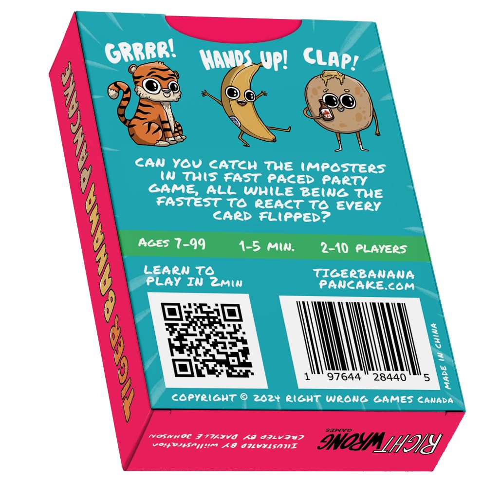 I'm Right You're Wrong Tiger Banana Pancake Card Game – Fast, Hilarious Party Game for All Ages