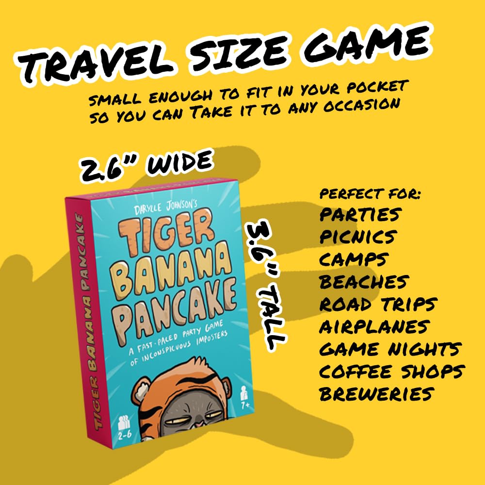 I'm Right You're Wrong Tiger Banana Pancake Card Game – Fast, Hilarious Party Game for All Ages