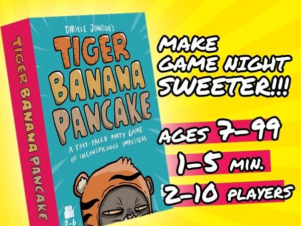 I'm Right You're Wrong Tiger Banana Pancake Card Game – Fast, Hilarious Party Game for All Ages