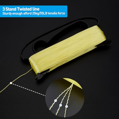 IMAGE Kite Spool Handle, 100m/328ft High-Strength Nylon String with Quick Connect Clip