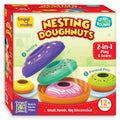 Imagimake Nesting Doughnuts - 5 Stacking Toddler Pots for Pretend Play & Learning - 12+ Months