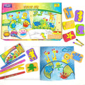 Imagimake Stamp Art Animal Kingdom - Mess-Free Stamping Craft Kit for Kids Ages 3-5