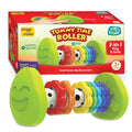 Imagimake Tummy Time Roller – 2-in-1 Baby Toy with Squeaky Sounds and 7 Textured Rings for 3+ Months