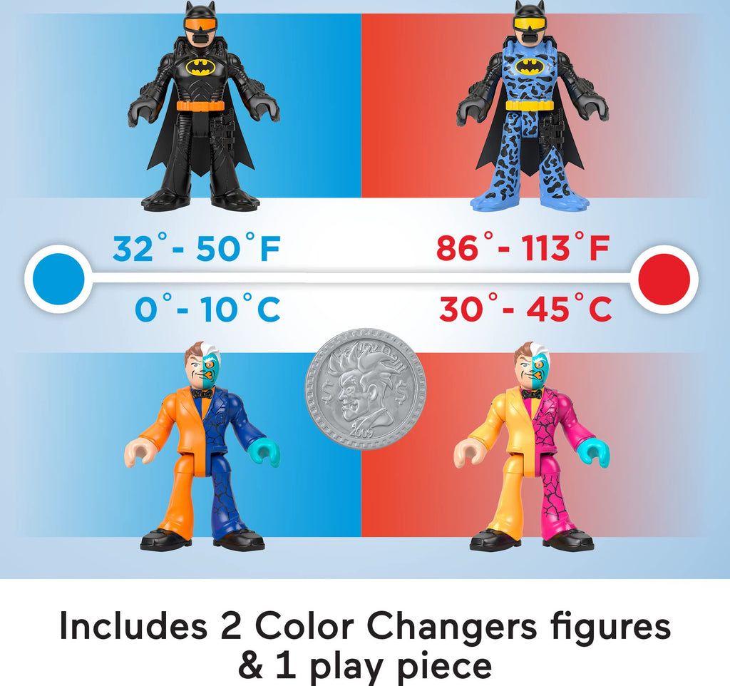 Imaginext DC Super Friends Color Changers Batman & Two-Face Toy Set
