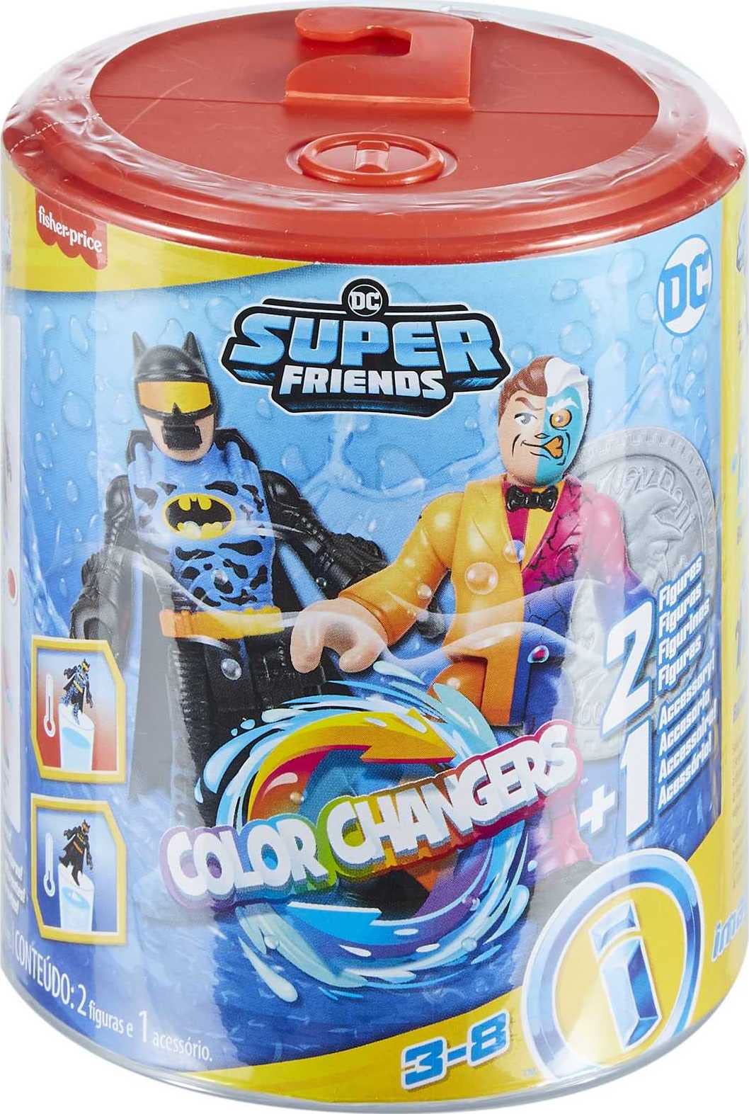 Imaginext DC Super Friends Color Changers Batman & Two-Face Toy Set