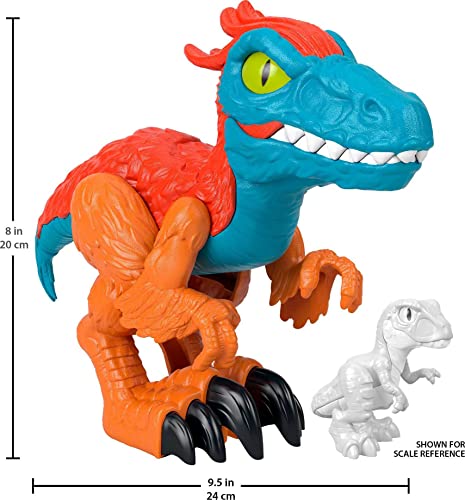 Imaginext Jurassic World Pyroraptor XL Dinosaur Figure – 10-Inch Poseable Toy for Kids Ages 3-8