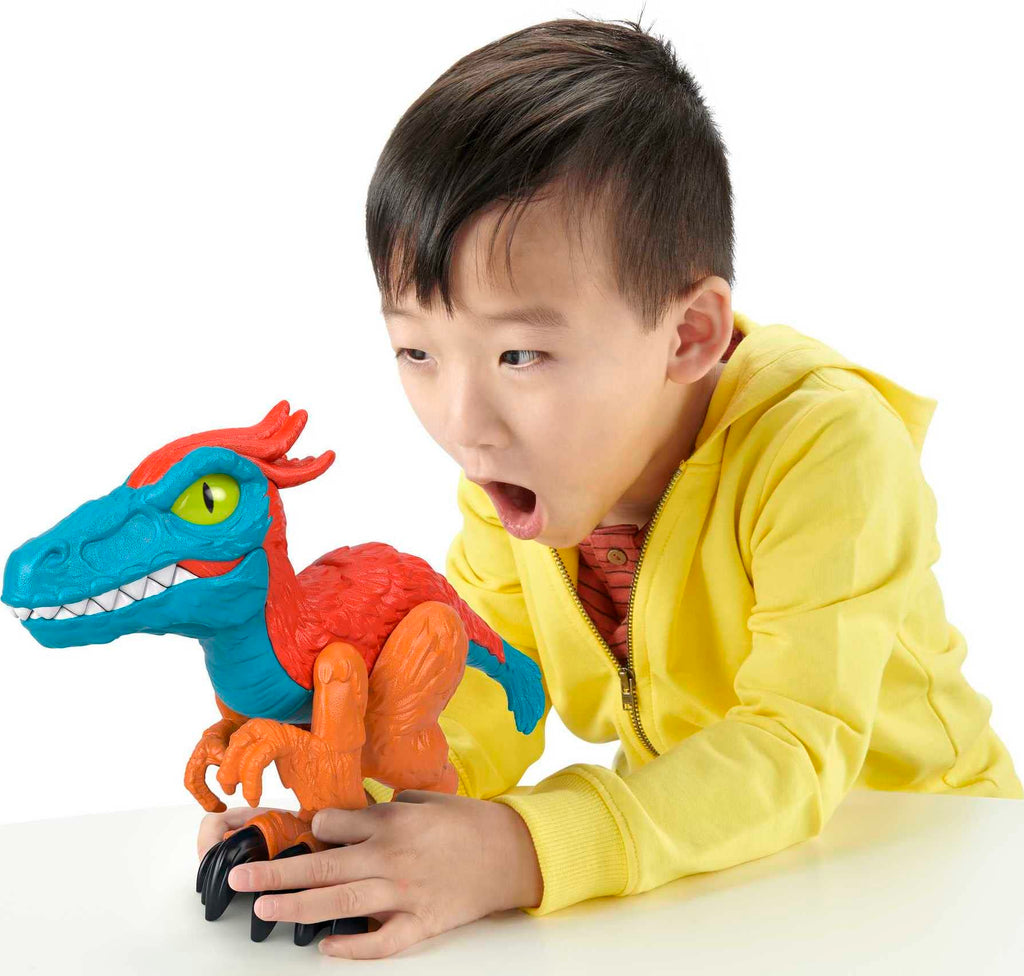 Imaginext Jurassic World Pyroraptor XL Dinosaur Figure – 10-Inch Poseable Toy for Kids Ages 3-8