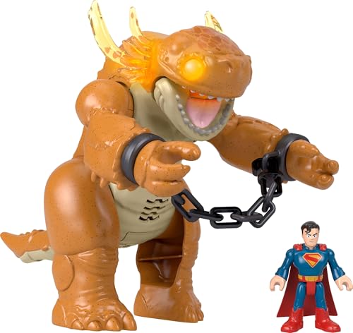 Imaginext Superman vs Kaiju Action Figure Playset with Lights & Sounds for Kids 3+