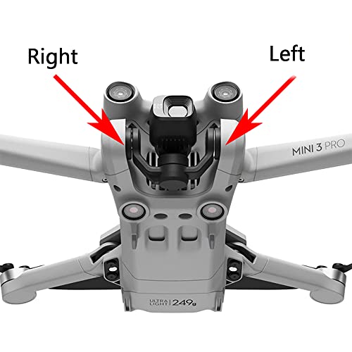 iMusk 4-Pack Gimbal Dampers for DJI Mini 3 Pro/Mini 3 – Long Tail Rubber Cushions (2 Left + 2 Right)