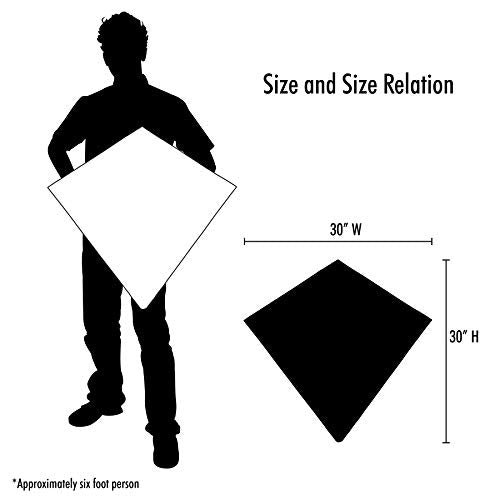 In the Breeze 30 Inch Diamond Kite – Solid Red Cherry, Easy Flying with Tails and Line