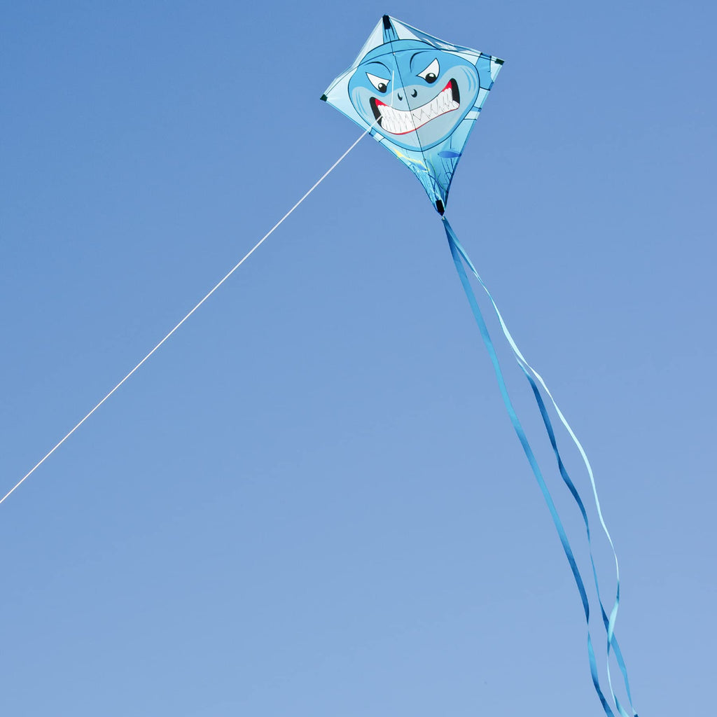 In the Breeze 30-Inch Shark Diamond Kite – Colorful, Easy-Flying Outdoor Kite for Kids & Beginners