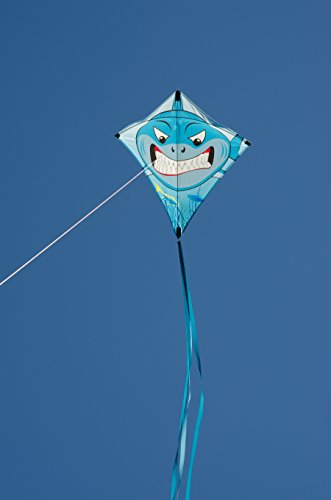 In the Breeze 30-Inch Shark Diamond Kite – Colorful, Easy-Flying Outdoor Kite for Kids & Beginners