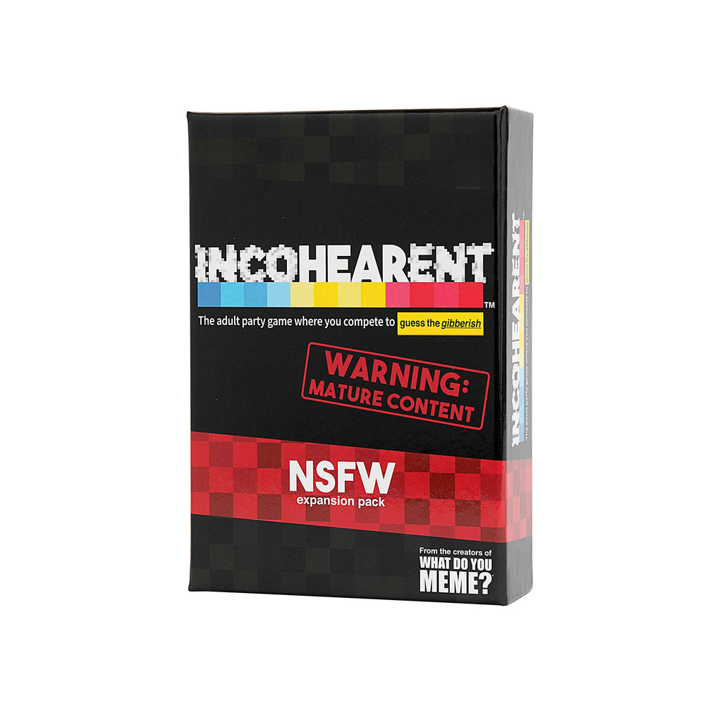 Incohearent NSFW Expansion Pack – 180 Adult Cards for Party Game Night (Ages 17+)