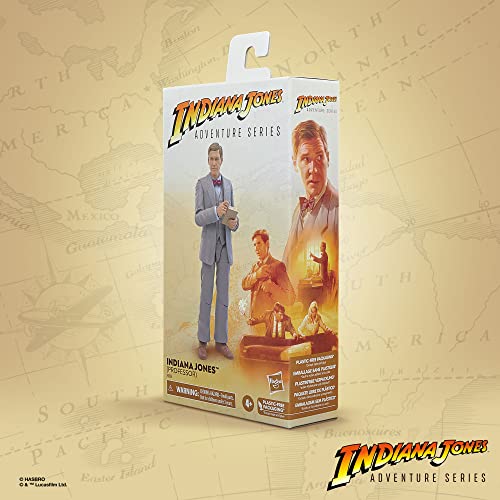 Indiana Jones Adventure Series Professor Figure – 6-Inch The Last Crusade Collectible with Accessories