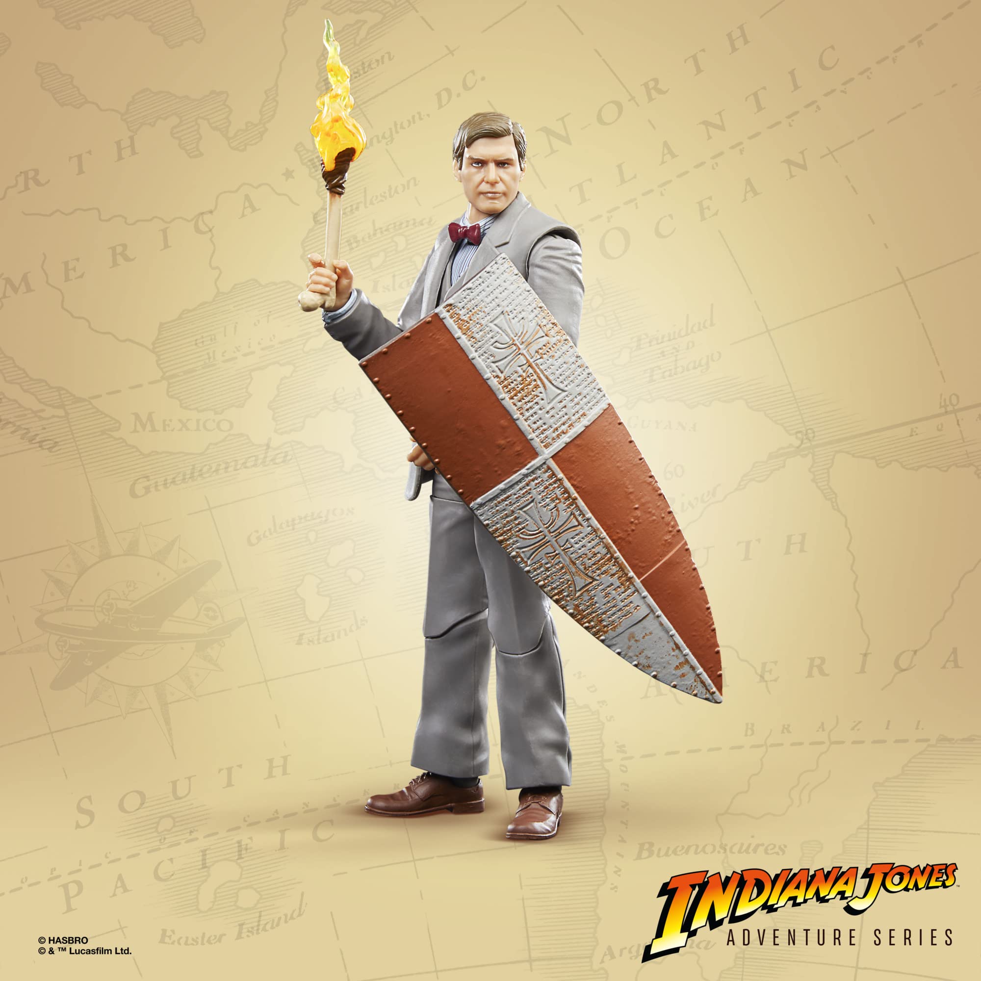 Indiana Jones Adventure Series Professor Figure – 6-Inch The Last Crusade Collectible with Accessories