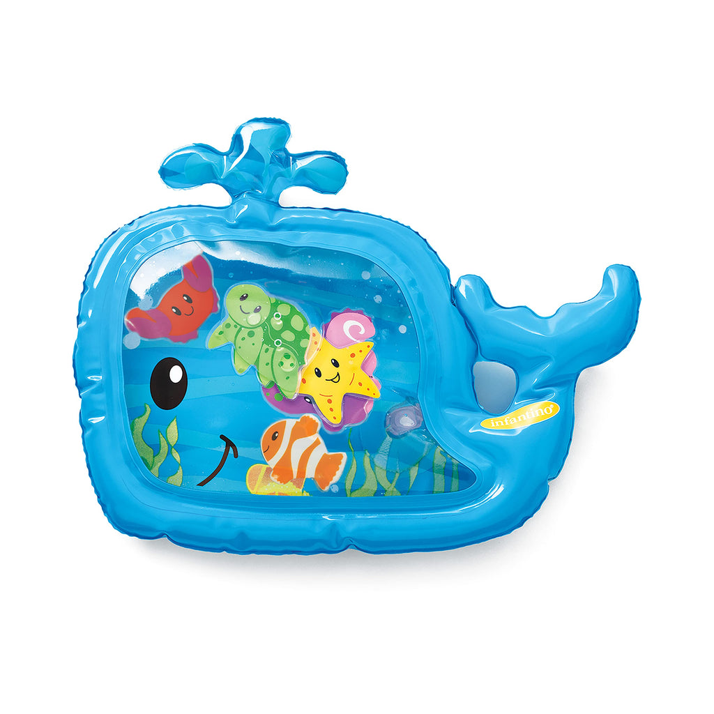 Infantino Jumbo Pat & Play Water Mat, Sea-Themed, Mess-Free, for Babies 3M+