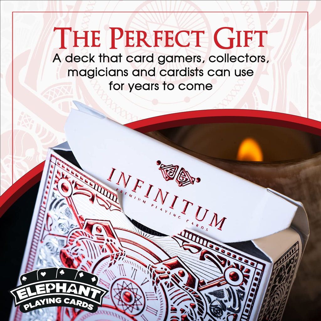 Infinitum Playing Cards by Elephant Playing Cards – Unique Illustrations, Premium Poker Deck with Free Game eBook