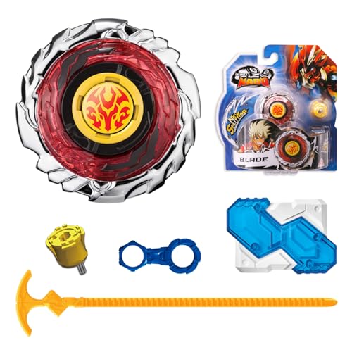 Infinity Nado Fiery Flame Red Spinning Top Battle Set with Launcher - Toy Gift for Kids Ages 5-10