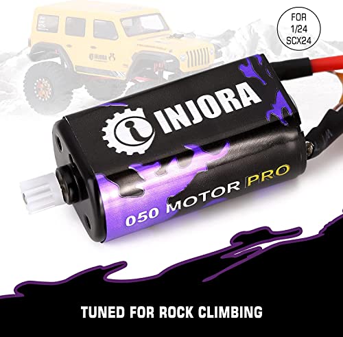 INJORA 050 Brushed Motor Pro – High Torque Upgrade for Axial SCX24 Crawlers
