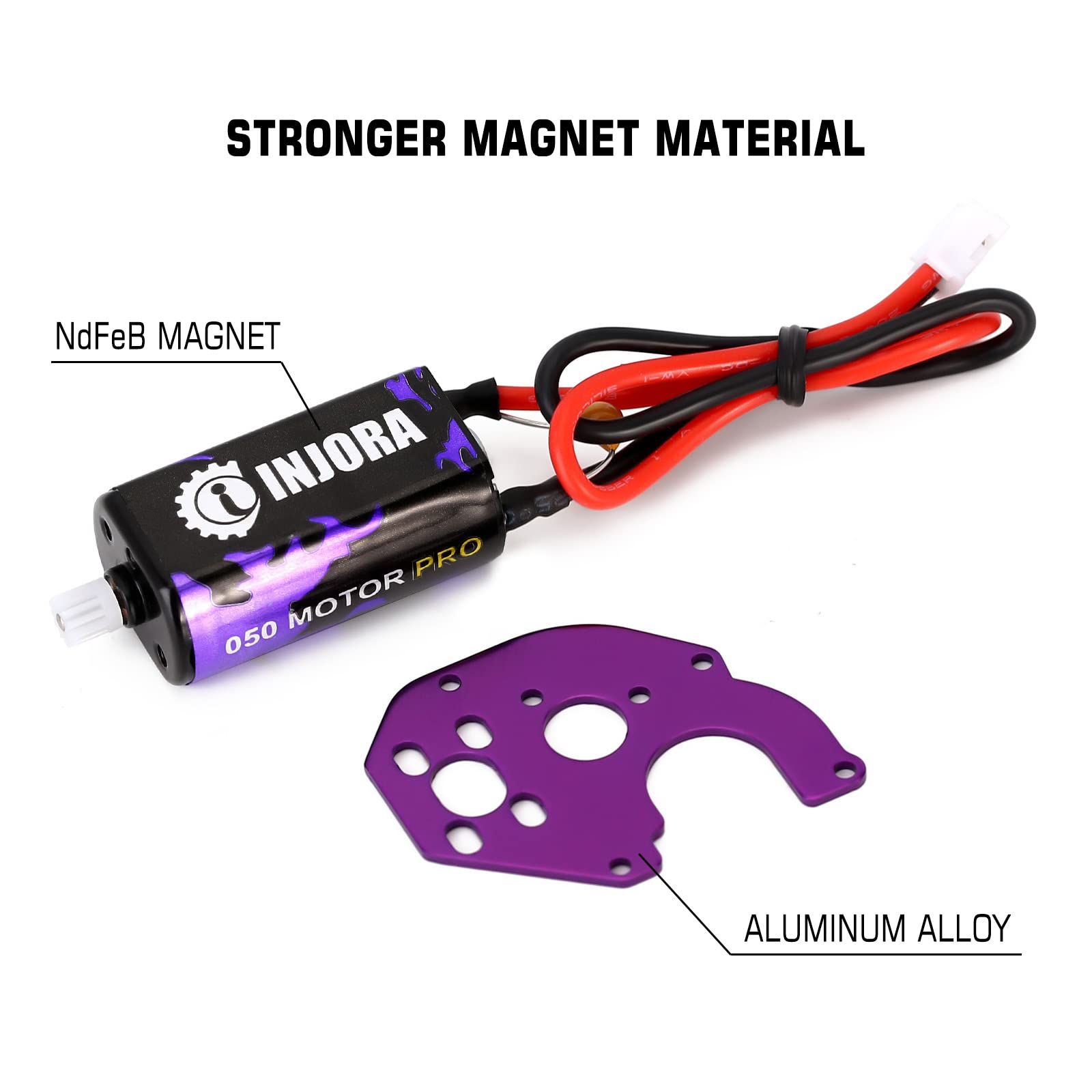 INJORA 050 Brushed Motor Pro – High Torque Upgrade for Axial SCX24 Crawlers