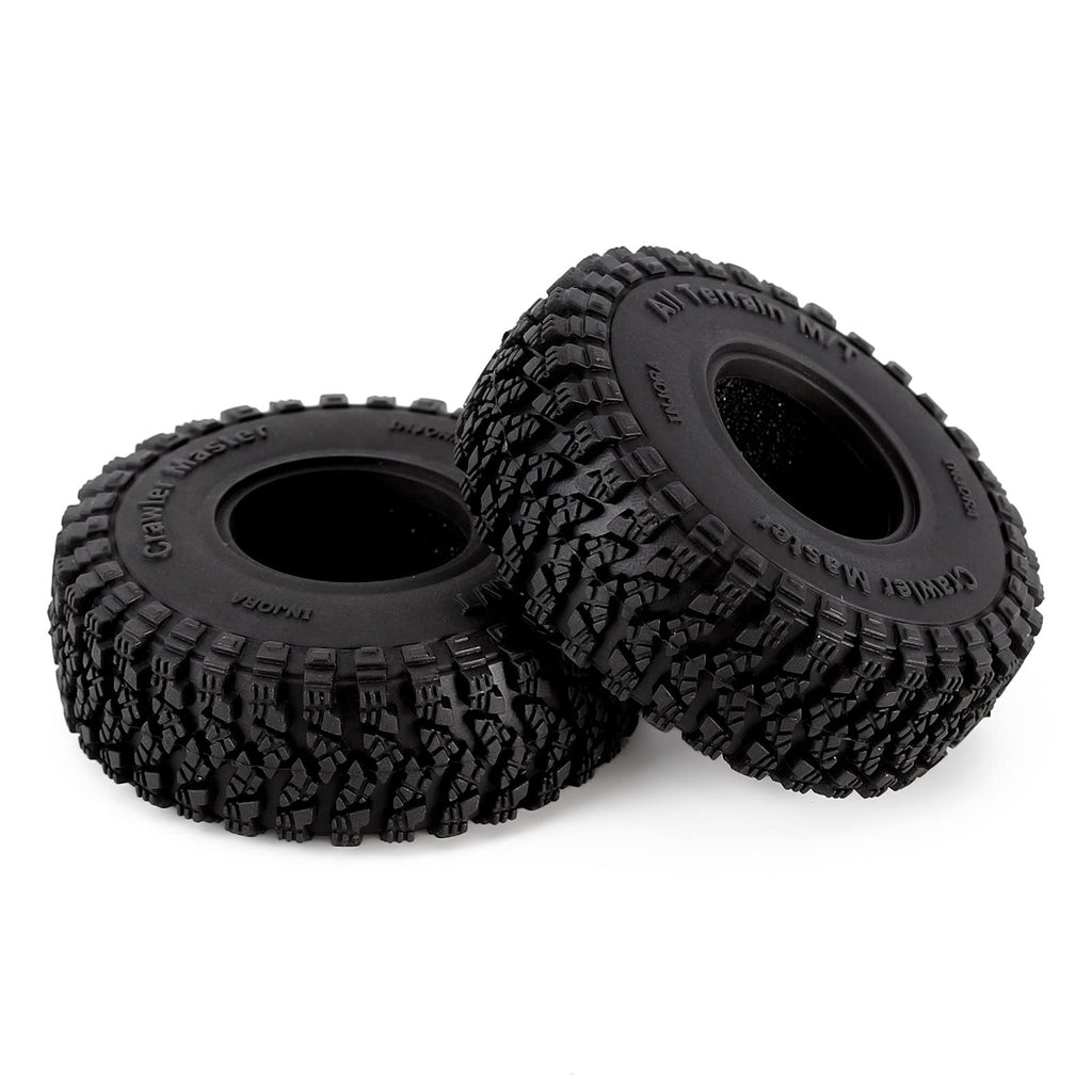 INJORA 1.0 S5 All Terrain Crawler Tires 58x20mm for TRX4M SCX24 FCX24 AX24 (T1008)