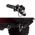 INJORA 1/10 RC Tow Hook Drop Hitch Receiver - Metal, Black for TRX4 Axial SCX10 (No Ball Buckle)