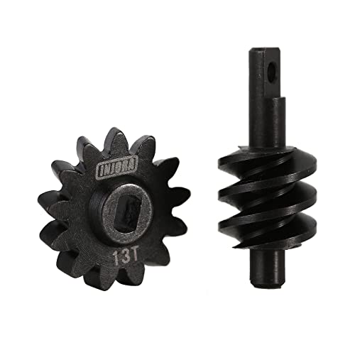 INJORA 13T Steel Overdrive Gears for SCX24 AX24 RC Crawler Differential Upgrade