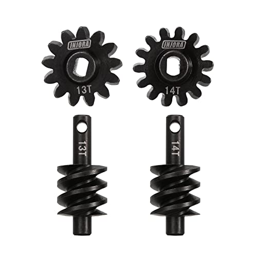 INJORA 13T Steel Overdrive Gears for SCX24 AX24 RC Crawler Differential Upgrade