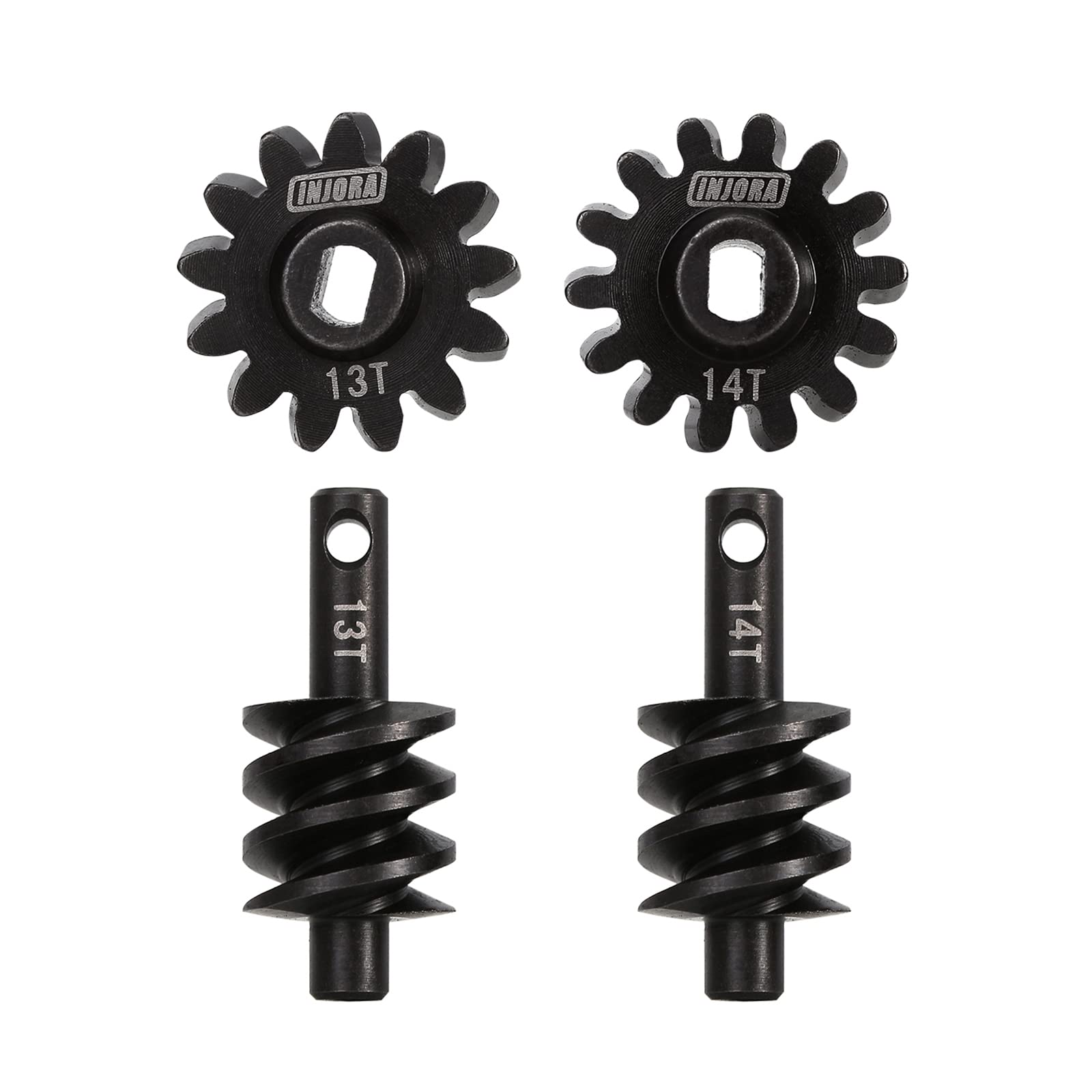 INJORA 13T Steel Overdrive Gears for SCX24 AX24 RC Crawler Differential Upgrade