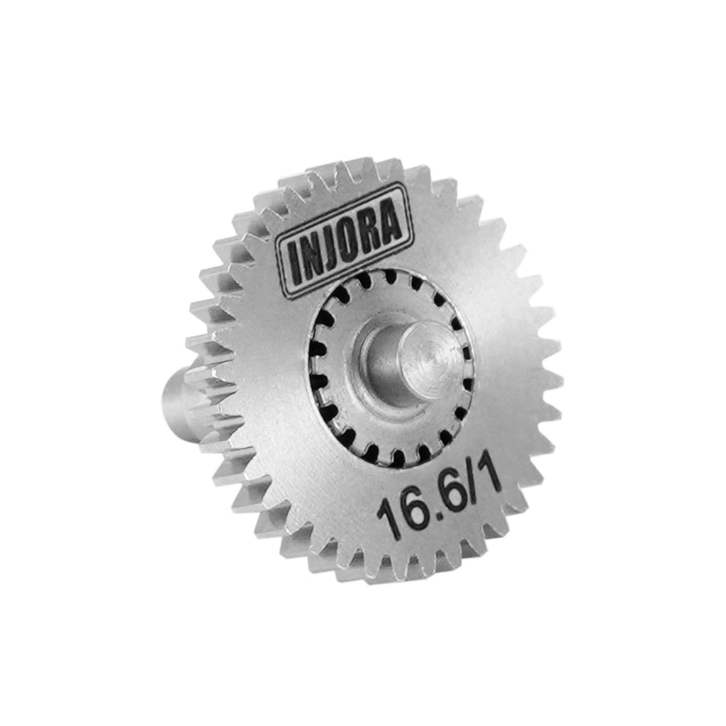 INJORA 15g Stainless Steel 16.6:1 Transmission Gear Pinion Set for TRX4M 1/18 RC Crawler