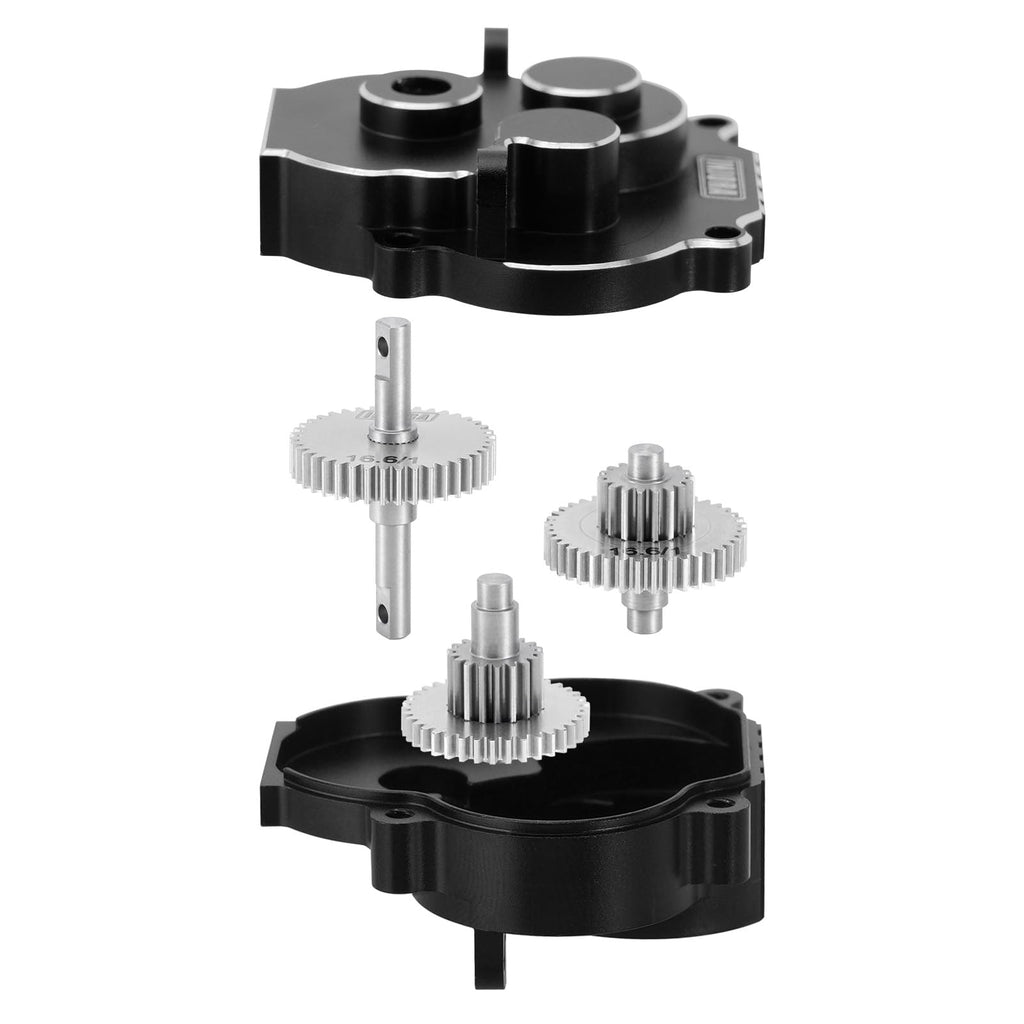 INJORA 15g Stainless Steel 16.6:1 Transmission Gear Pinion Set for TRX4M 1/18 RC Crawler