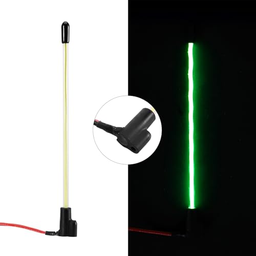INJORA 2-Pack Green LED Whip Light Bottom Fixed for 1/18 TRX4M 1/24 RC Crawlers